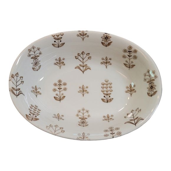 Vintage Tapestry Serving Bowl - Picture 1 of 4